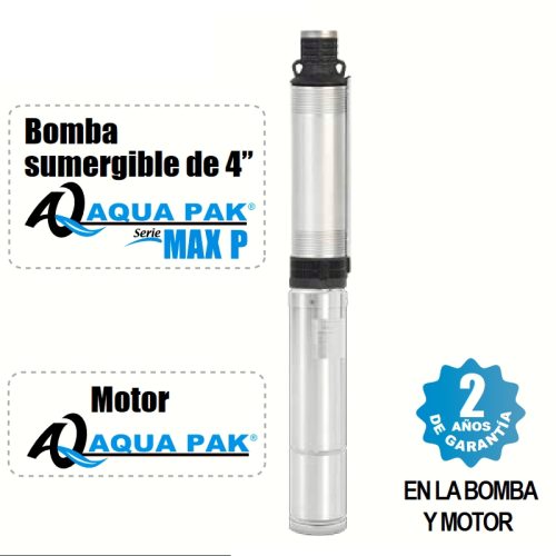 MOTOBOMBAS SUMERGIBLES DE 4" EN 115V Y 230V (CON MOTOR 2 HILOS)