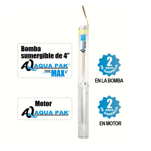 MOTOBOMBAS SUMERGIBLES DE 4” (MODELOS CON MOTOR DE 2 HILOS)
